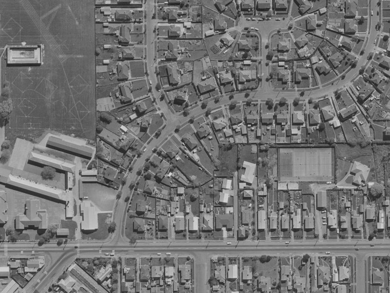 236 Woodham Road from the air, 1970-1974