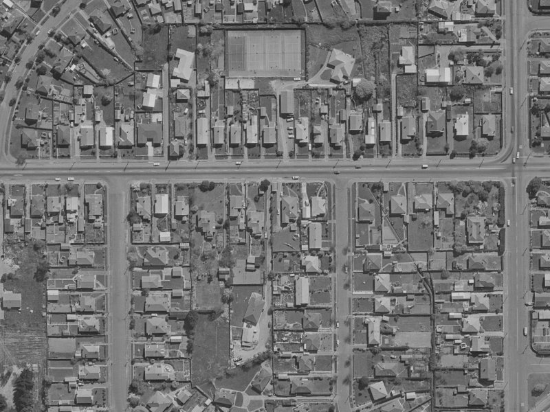 260 Woodham Road from the air, 1970-1974