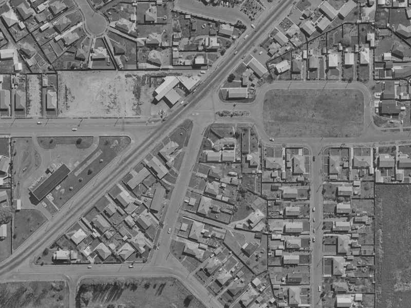 3A Coulter Street from the air, 1970-1974