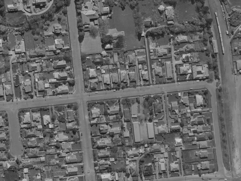 76 Matai Street West from the air, 1970-1974