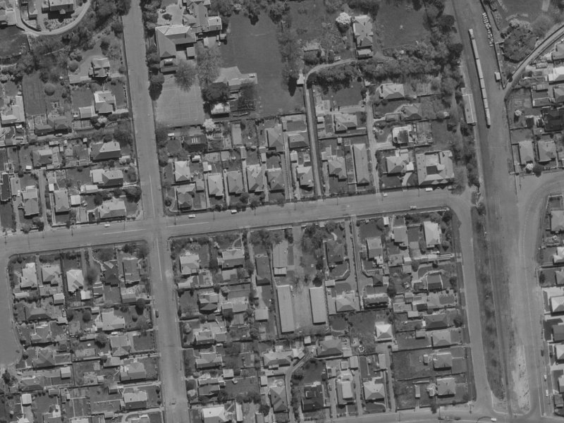 68 Matai Street West from the air, 1970-1974