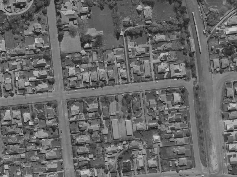 64 Matai Street from the air, 1970-1974