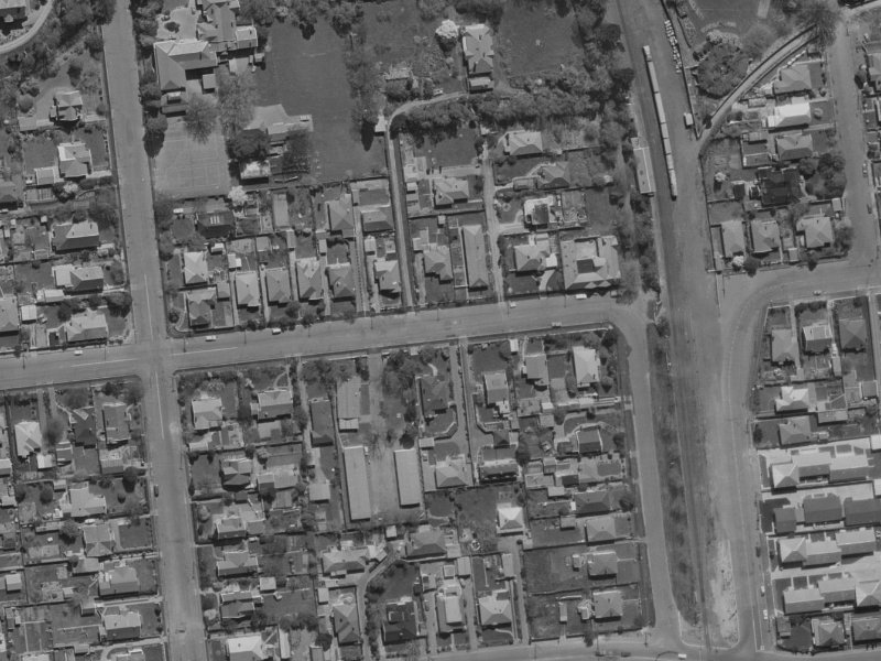 56 Matai Street West from the air, 1970-1974