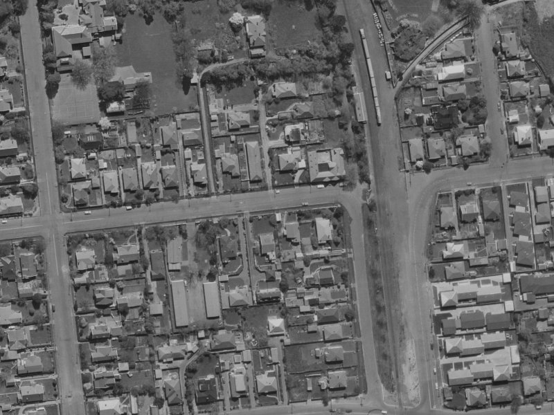 41 Matai Street West from the air, 1970-1974