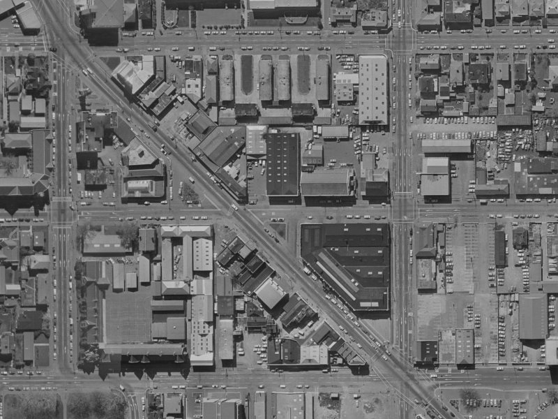 54 Peterborough Street from the air, 1970-1974