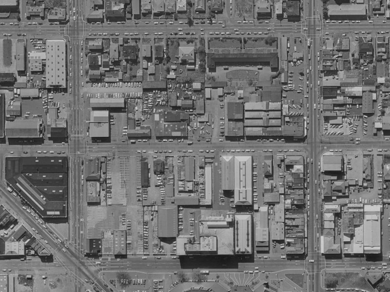 77 Peterborough Street from the air, 1970-1974
