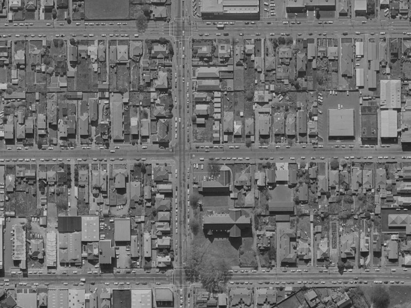167 Peterborough Street from the air, 1970-1974