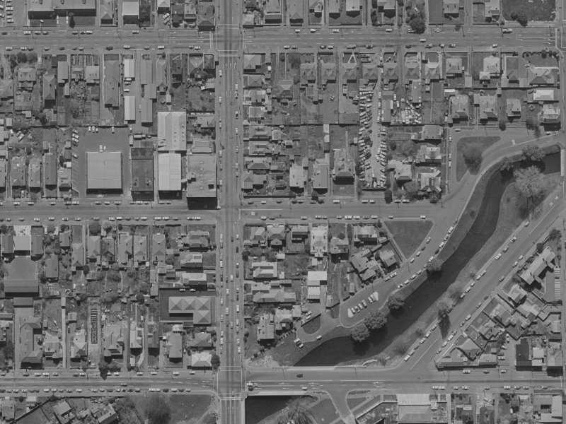 212 Peterborough Street from the air, 1970-1974