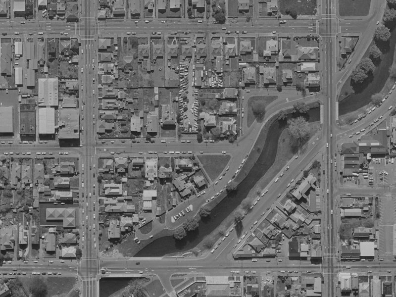 226 Peterborough Street from the air, 1970-1974