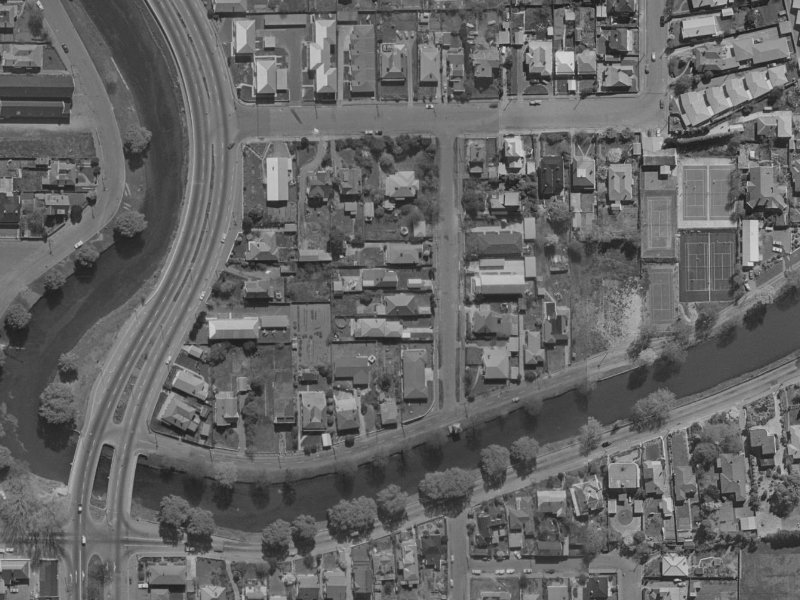 9 Templar Street from the air, 1970-1974