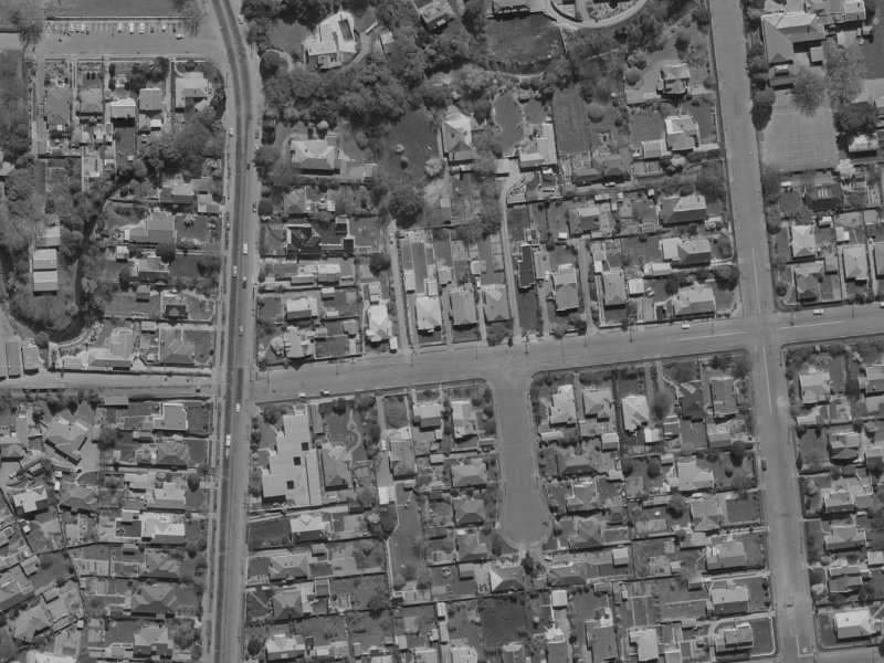 92 Matai St West from the air, 1970-1974