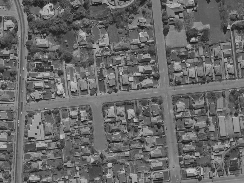 84 Matai Street from the air, 1970-1974