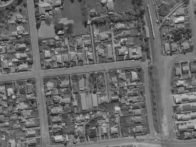 45 Matai St West from the air, 1970-1974