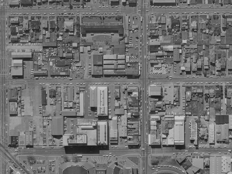 110 Peterborough Street from the air, 1970-1974