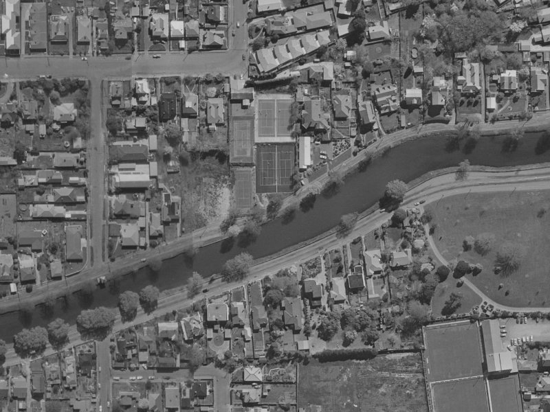 57 River Road from the air, 1970-1974