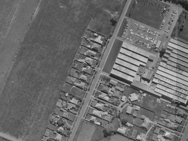 57A Brodie Street from the air, 1970-1974
