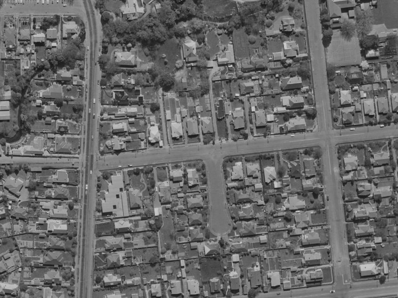 90 Matai Street West from the air, 1970-1974
