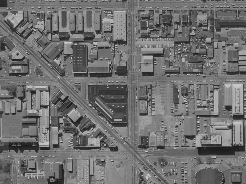 355 Durham Street North from the air, 1970-1974