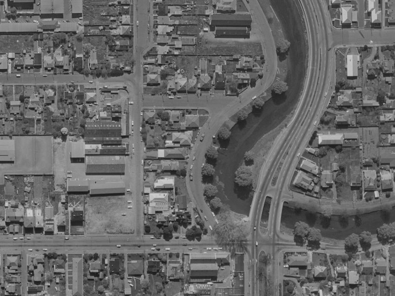 466 Oxford Terrace from the air, 1970-1974