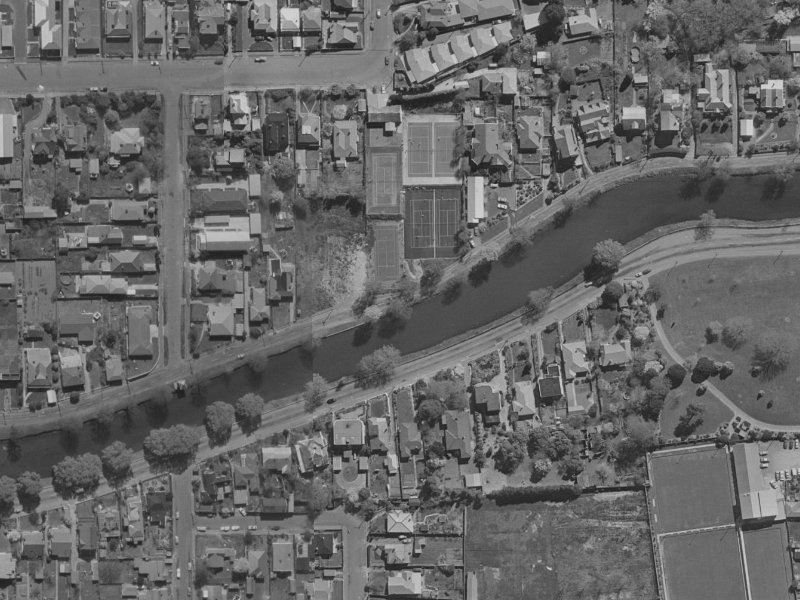 52 River Road from the air, 1970-1974