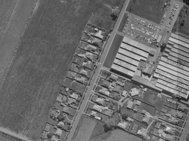 57 Brodie Street from the air, 1970-1974
