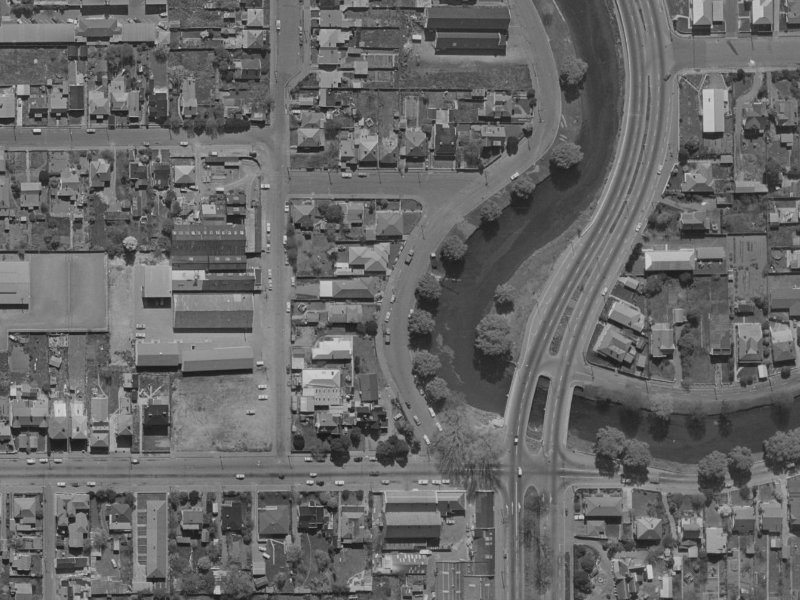 468 Oxford Terrace from the air, 1970-1974