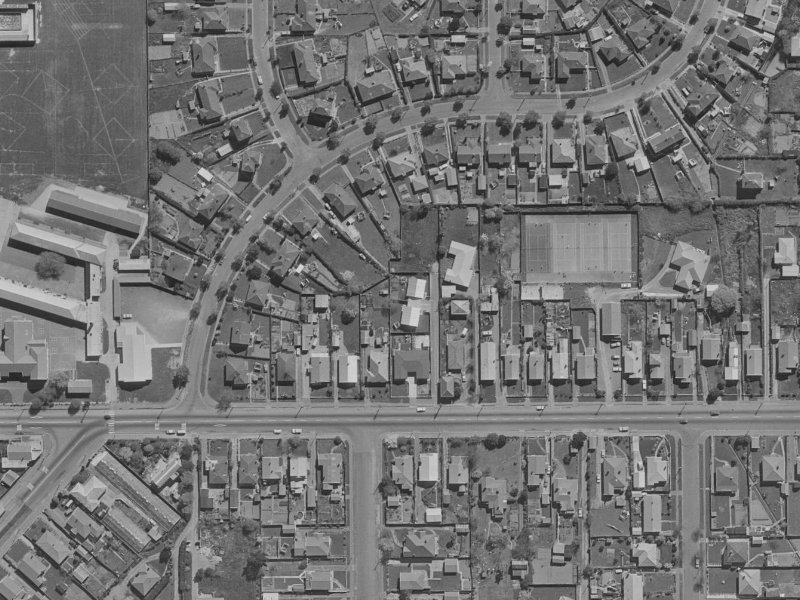68 Carnarvon Street from the air, 1970-1974