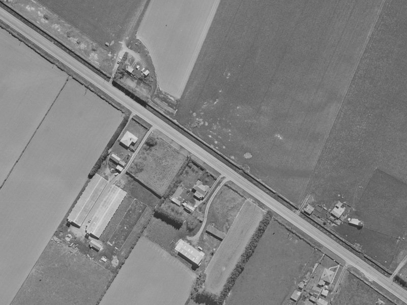 231–239 Buchanans Road from the air, 1970-1974