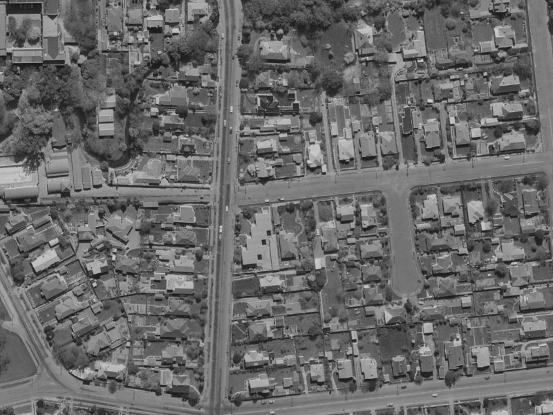 85 Matai Street from the air, 1970-1974