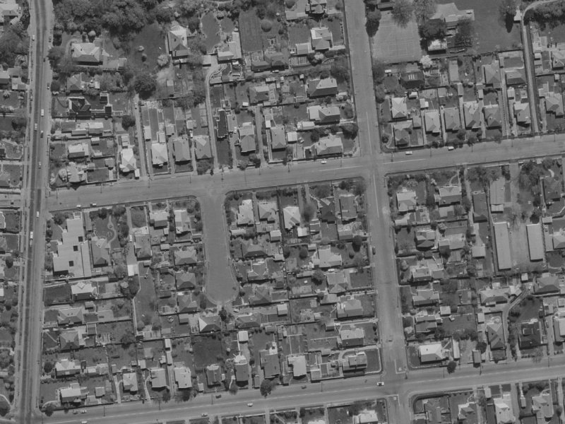 67 MATAI Street West from the air, 1970-1974