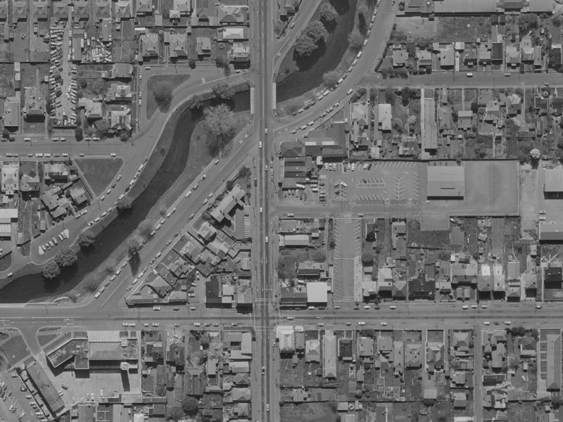 374 Barbadoes Street from the air, 1970-1974
