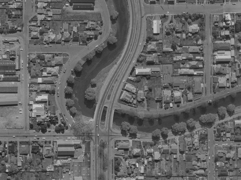238-236 Fitzgerald Avenue from the air, 1970-1974