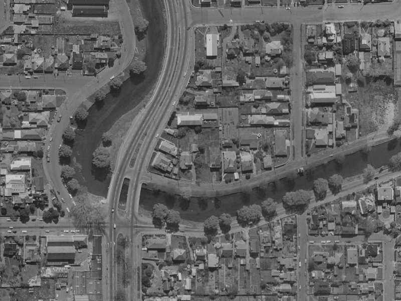 13A River Road from the air, 1970-1974