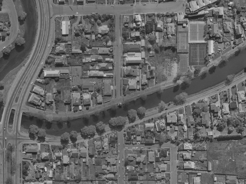 8 Templar Street from the air, 1970-1974