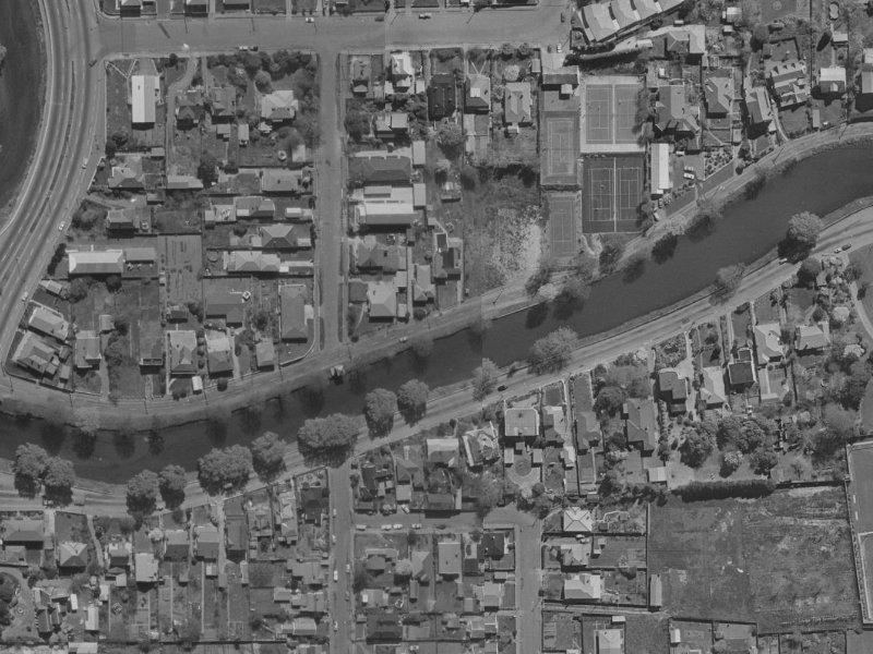 35 River Road from the air, 1970-1974