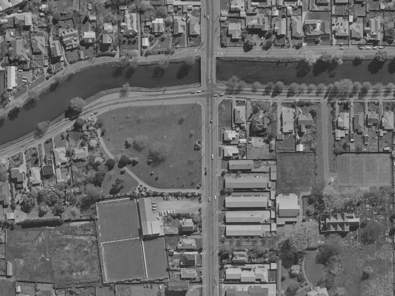 187-201 Stanmore Road from the air, 1970-1974