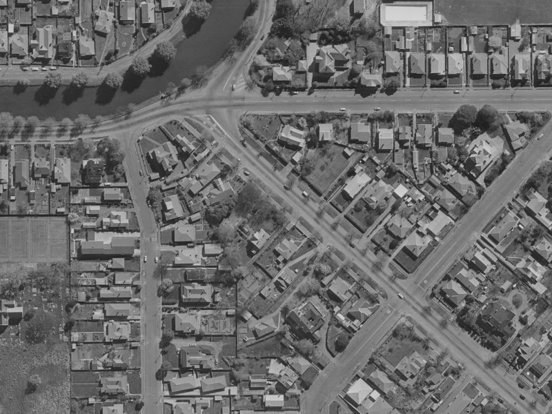 22 Linwood Avenue from the air, 1970-1974