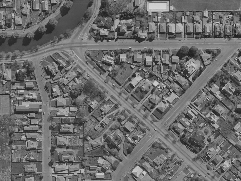 17A Linwood Avenue from the air, 1970-1974