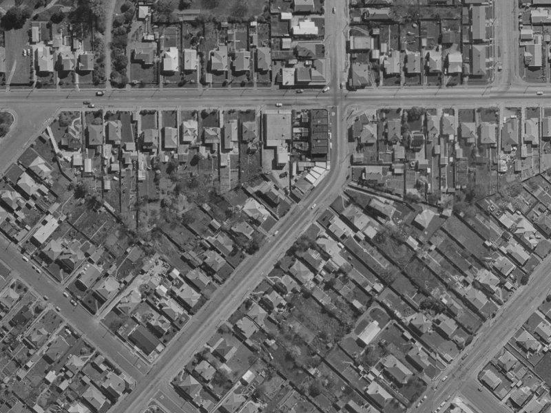 693 Gloucester Street from the air, 1970-1974
