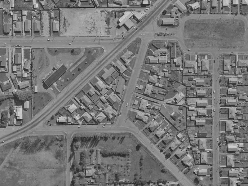 16A Coulter Street from the air, 1970-1974