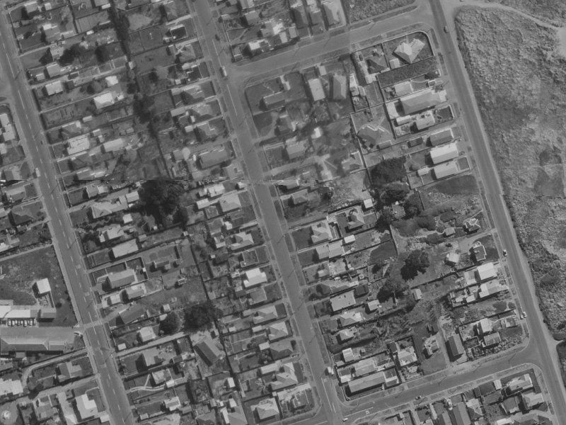 167 Pine Avenue from the air, 1970-1974