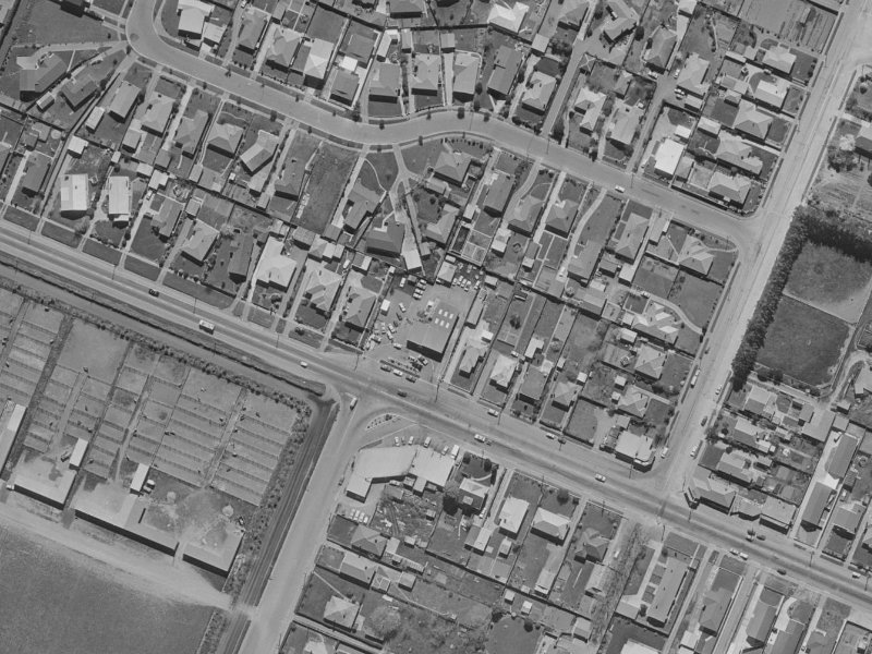 198 Yaldhurst Road from the air, 1970-1974