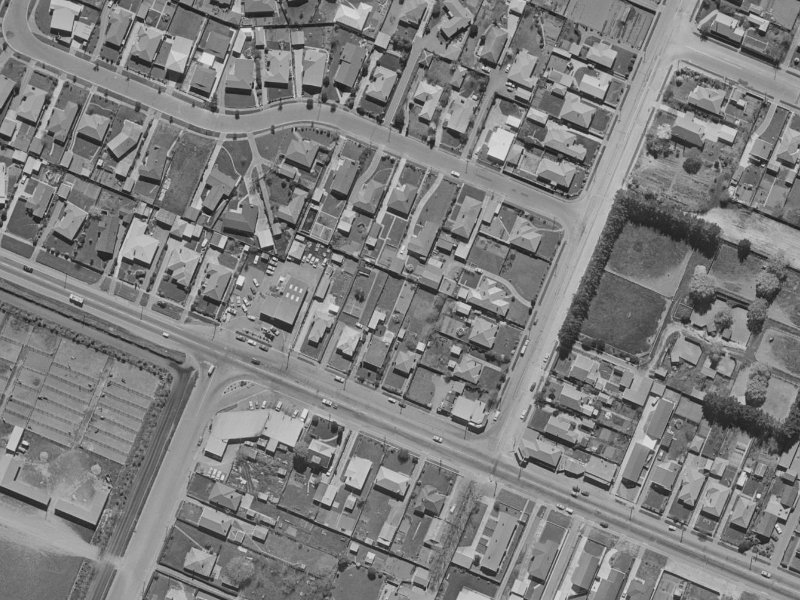 190A Yaldhurst Road from the air, 1970-1974