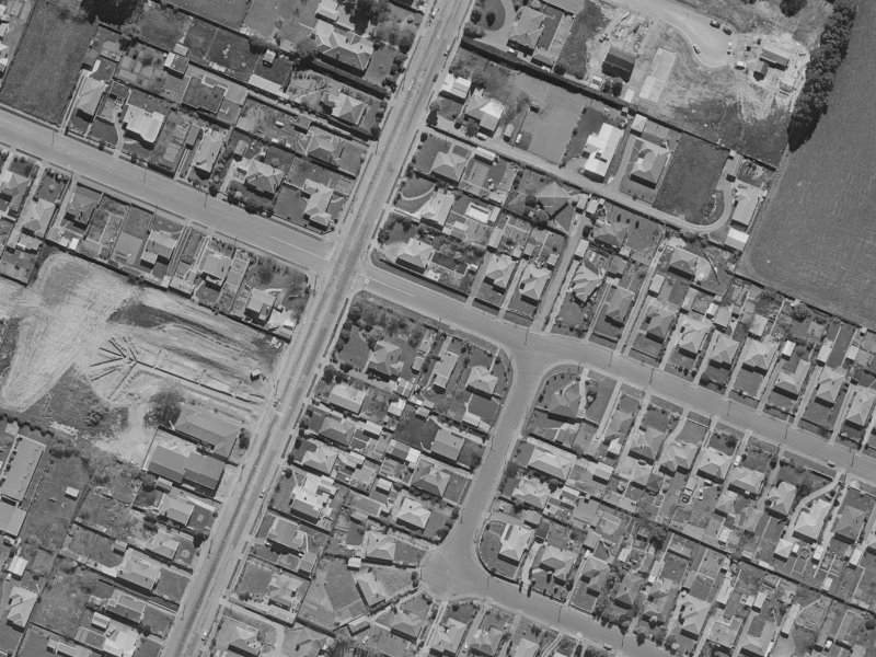 51 Worthy Street from the air, 1970-1974