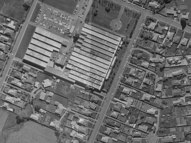57 Peer Street from the air, 1970-1974