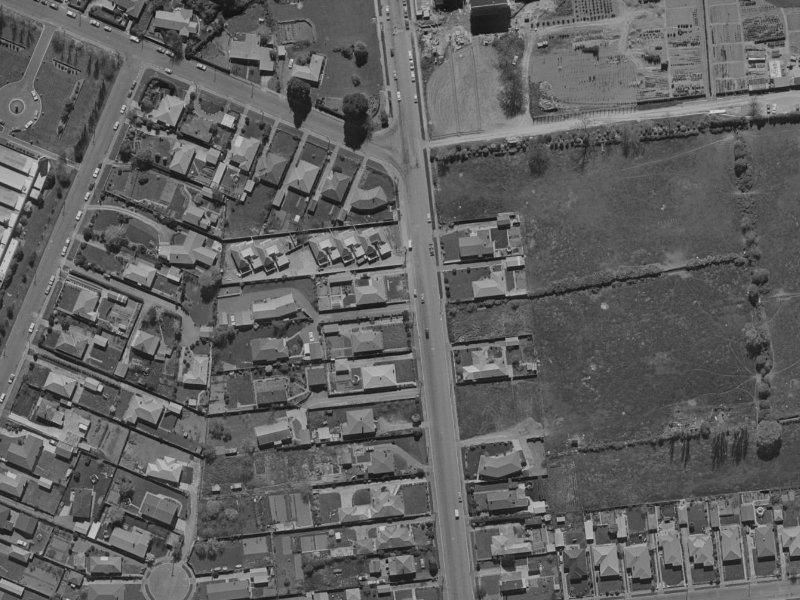 69B Waimairi Road from the air, 1970-1974
