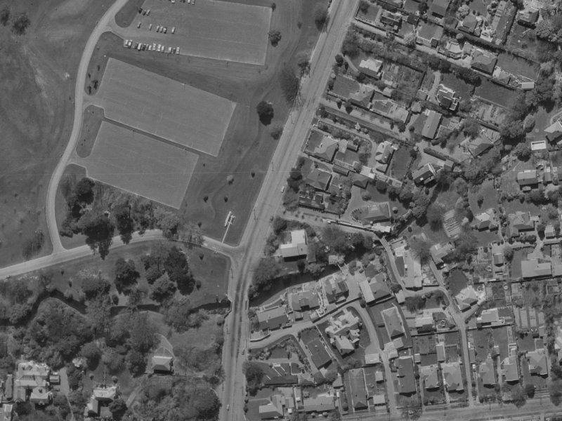 56D Clyde Road from the air, 1970-1974
