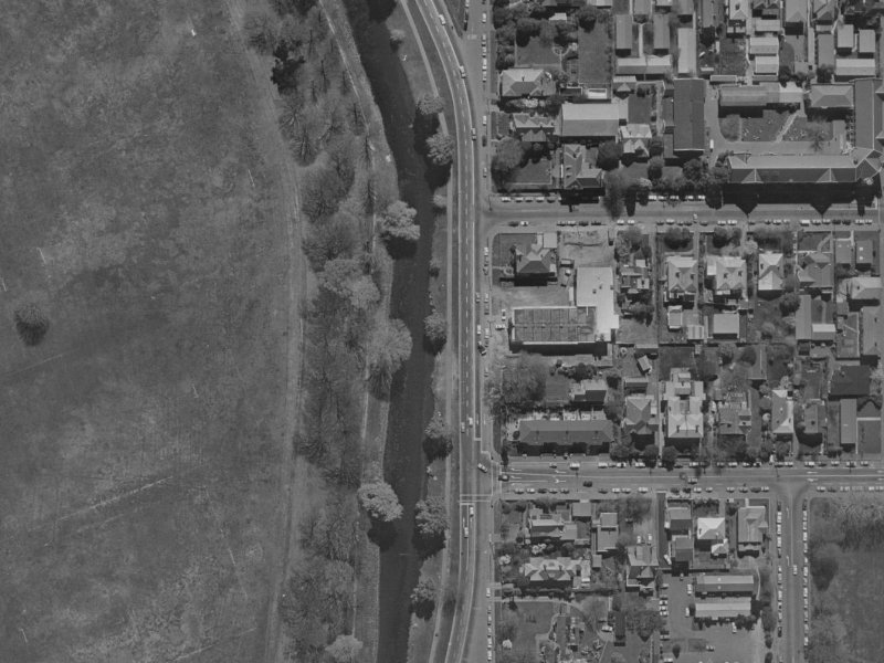 50 Park Terrace from the air, 1970-1974