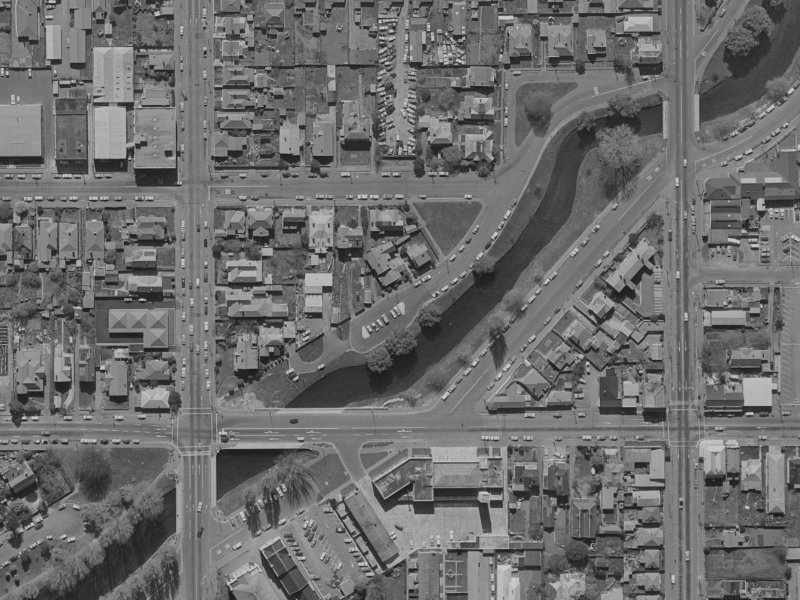 312 Cambridge Terrace from the air, 1970-1974