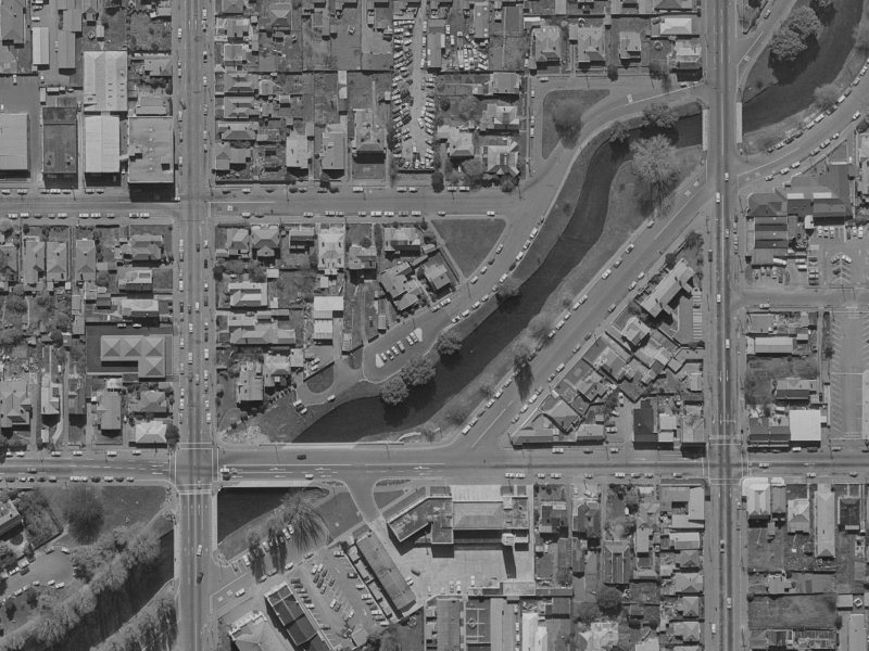 313 Cambridge Terrace from the air, 1970-1974